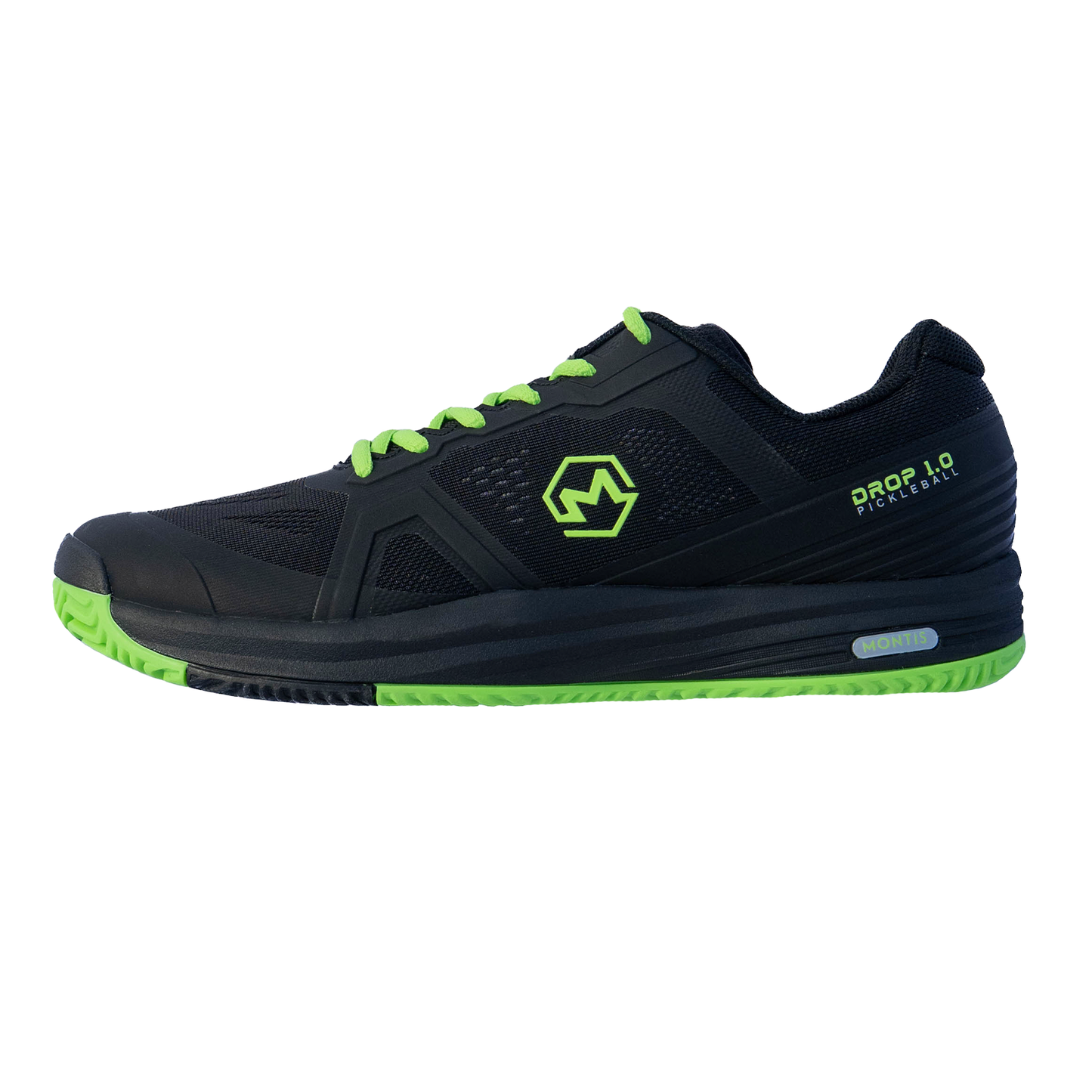 Black & Green Drop 1.0 Pickleball Shoes