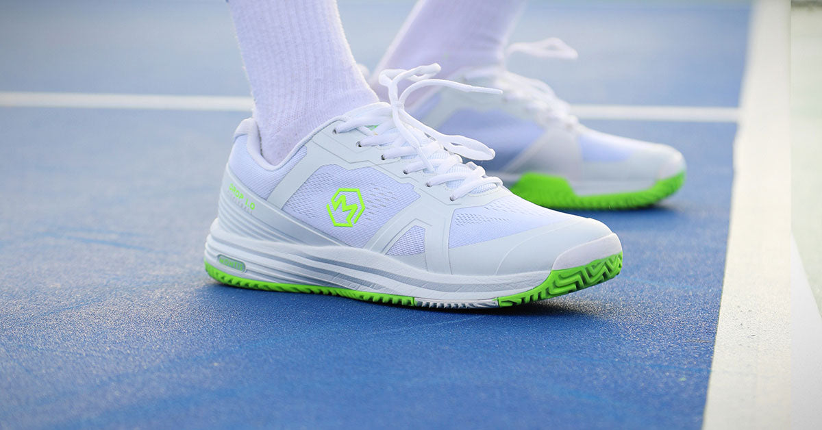 White & Green Drop 1.0 Pickleball Shoes *Final Few*
