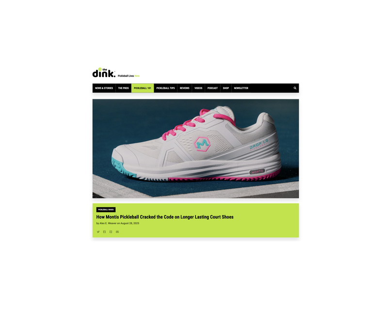 The Dink | How Montis Pickleball Cracked the Code on Longer Lasting Court Shoes