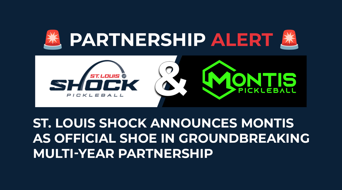 Official image for St. Louis Shock names Montis Pickleball official shoe partner