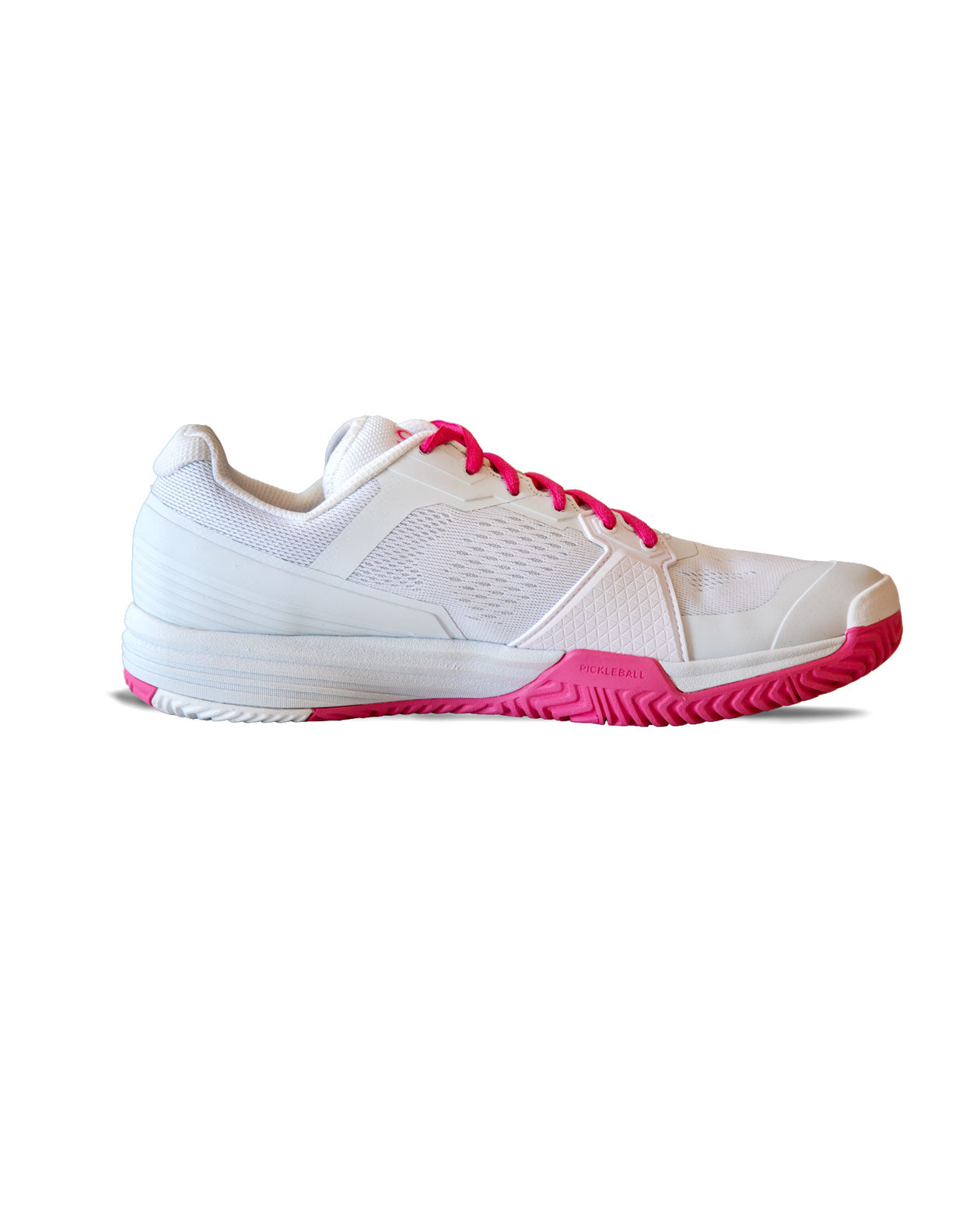 Montis Pickleball Shoes - White & Pink Drop 1.0